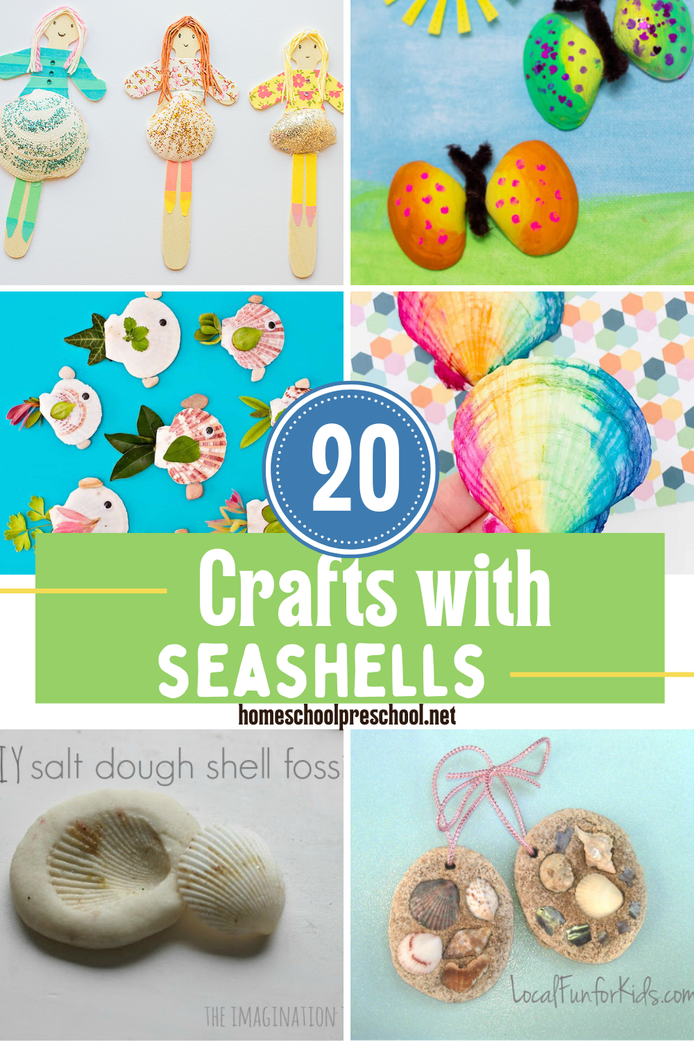 These fun crafts with seashells are perfect for summer!